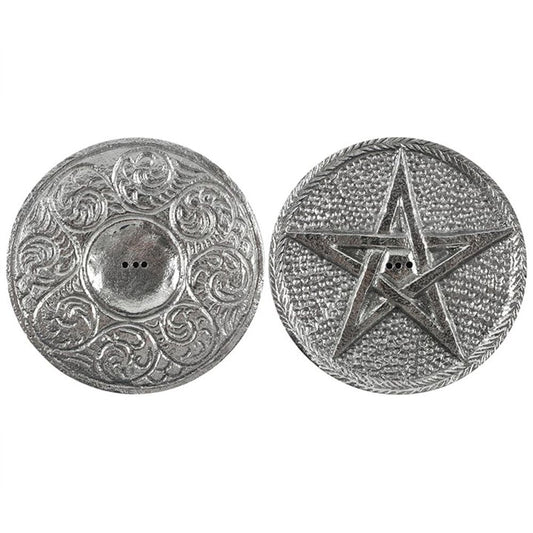 10cm Silver Pentagram Incense Holder Gifts 4 You All