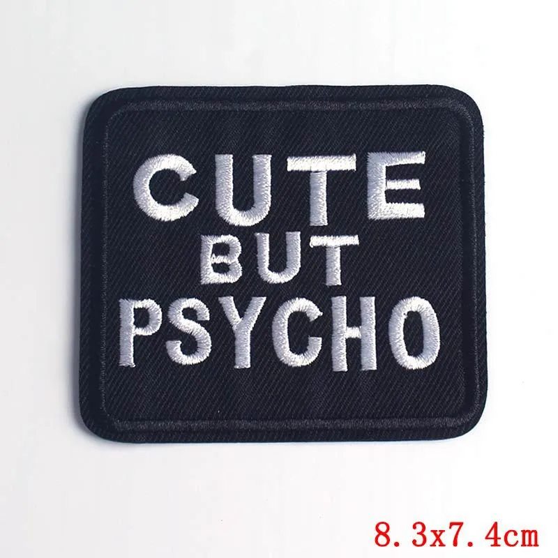 Cute Punk Embroidery iron-on patch