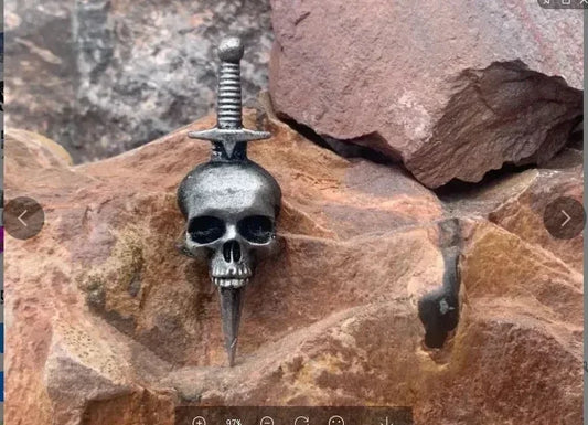 Skull Alloy Brooch - Gothic Statement Pin - Accessories
