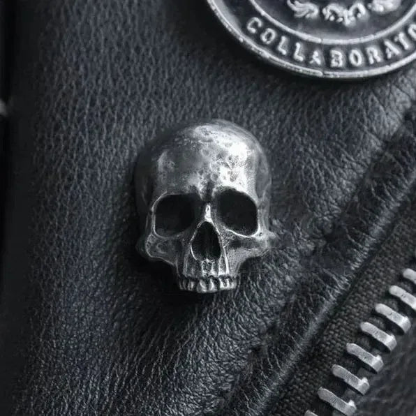 Skull Alloy Brooch - Gothic Statement Pin - Accessories