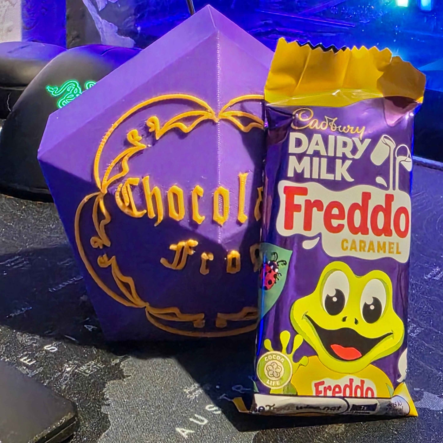 Chocolate Frog and Box with a Cadbury's Dairy Milk Freddo - Gifts4YouAll
