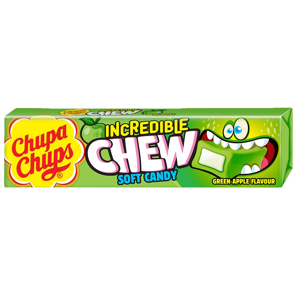 Chupa Chups Apple Incredible Chew Soft Candy 45g