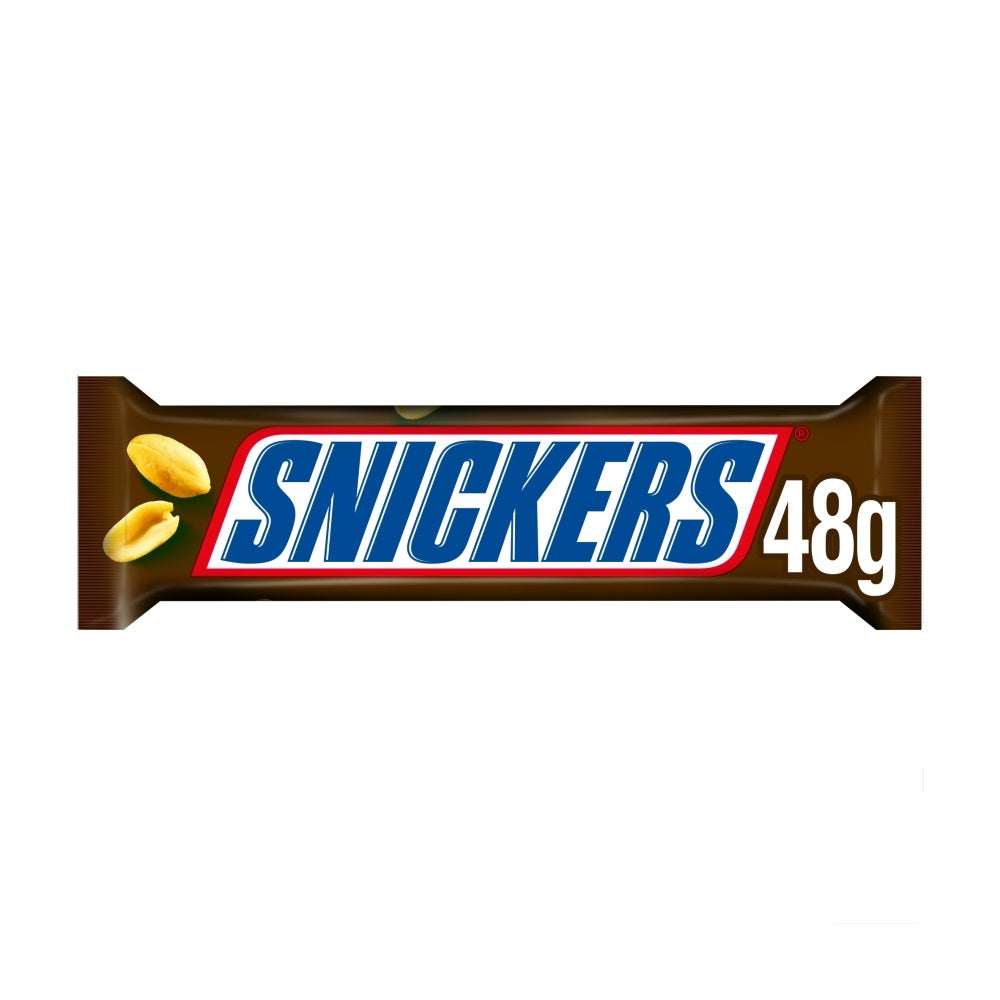 Snickers Caramel, Nougat, Peanuts & Milk Chocolate Snack Bar 48g