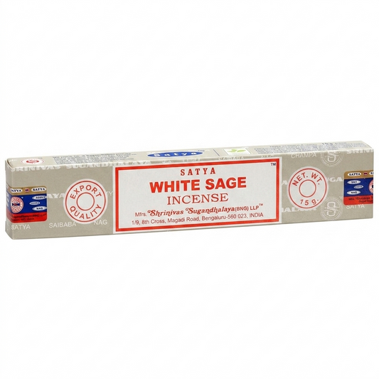 White Sage Incense Sticks by Satya (15g)