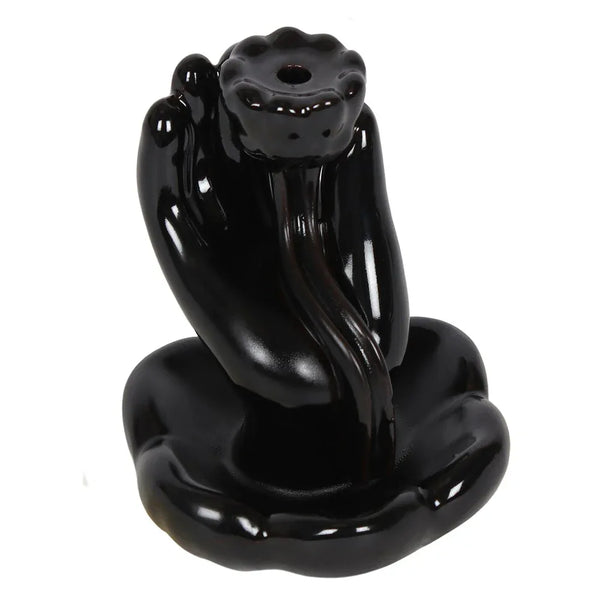 Hand & Lotus Backflow Incense Burner main