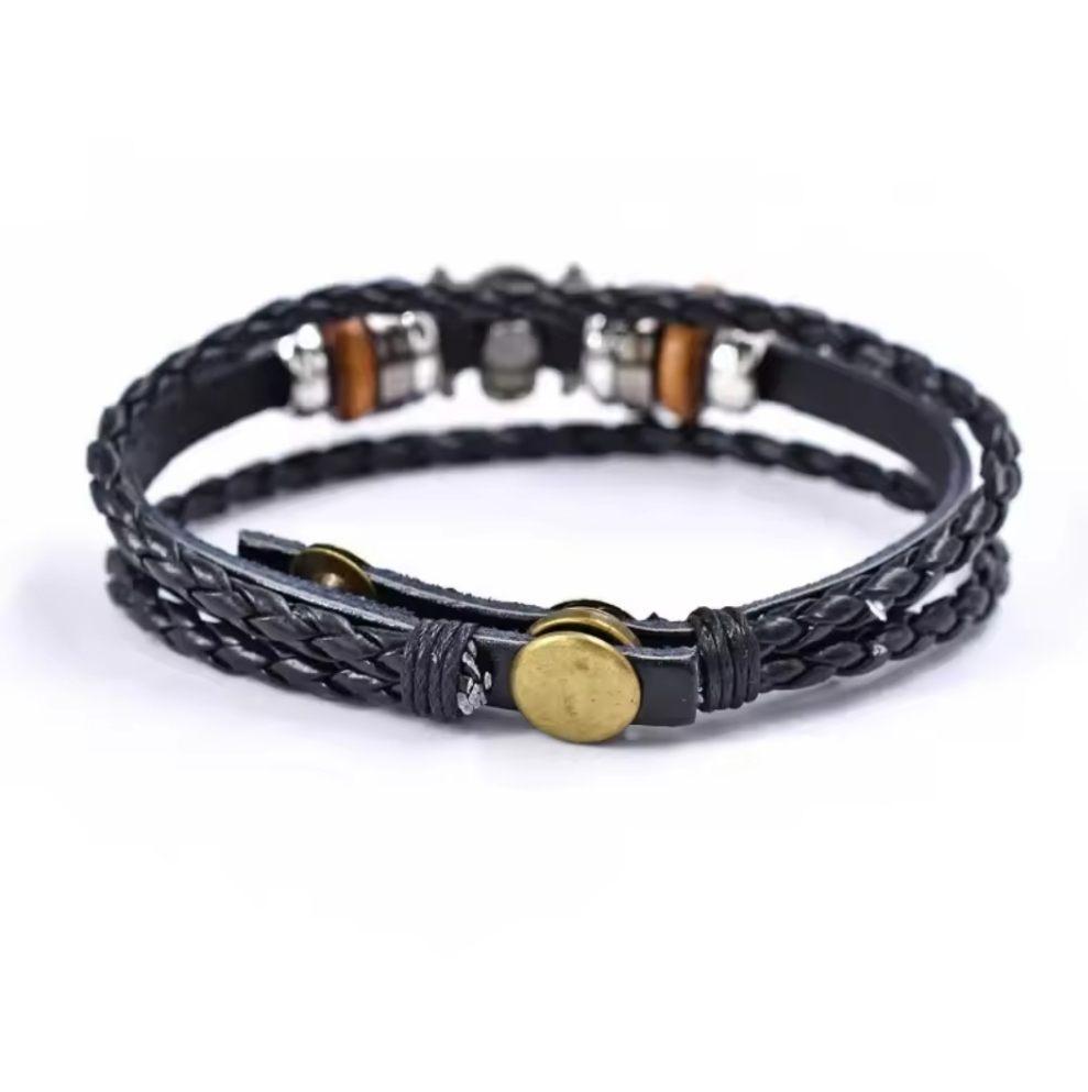 Pirate One Piece Bracelet Made with Vegan Leather - 23cm Length - Gifts4YouAll