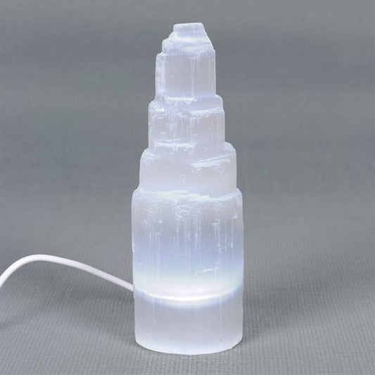 LED Selenite Mountain Lamp Gifts 4 You All