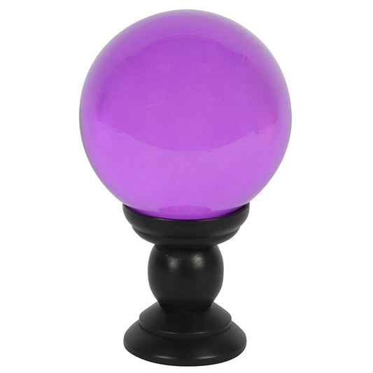 Large Purple Crystal Ball on Stand Gifts 4 You All