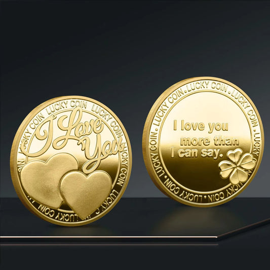 I Love You More Than I Can Say | Gold Lucky Love Collector's Coin