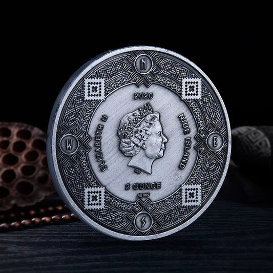 Tree of Life & Zodiac Wheel | Ancient Silver Collector's Commemorative Coin