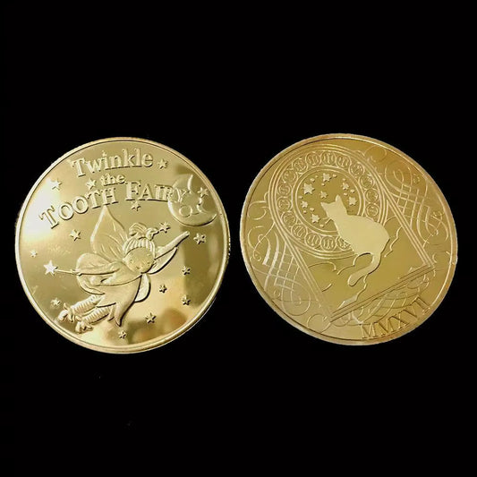 Tooth Fairy Magic Coin – Gold Plated Collectible Keepsake Gift for Children