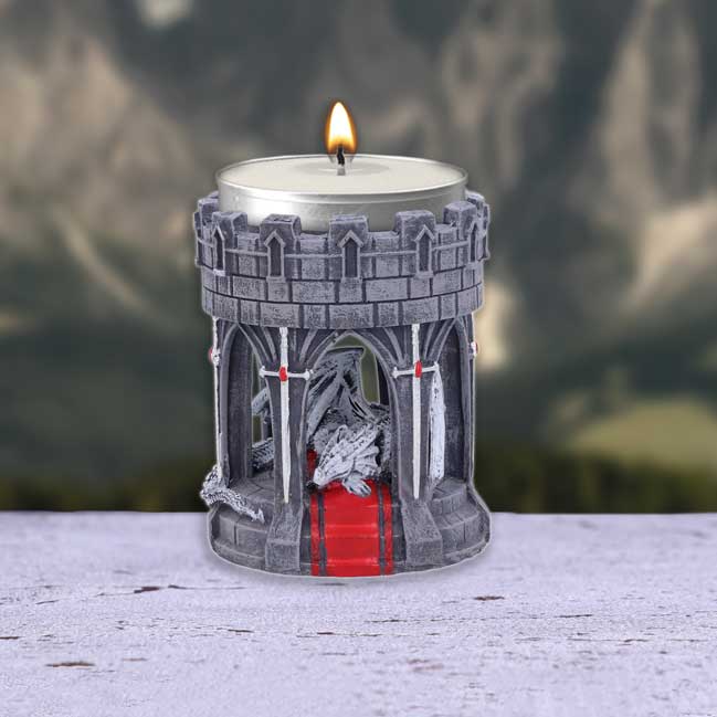 Anne Stokes Valour Tea Light Holder 6cm - Gifts4YouAll