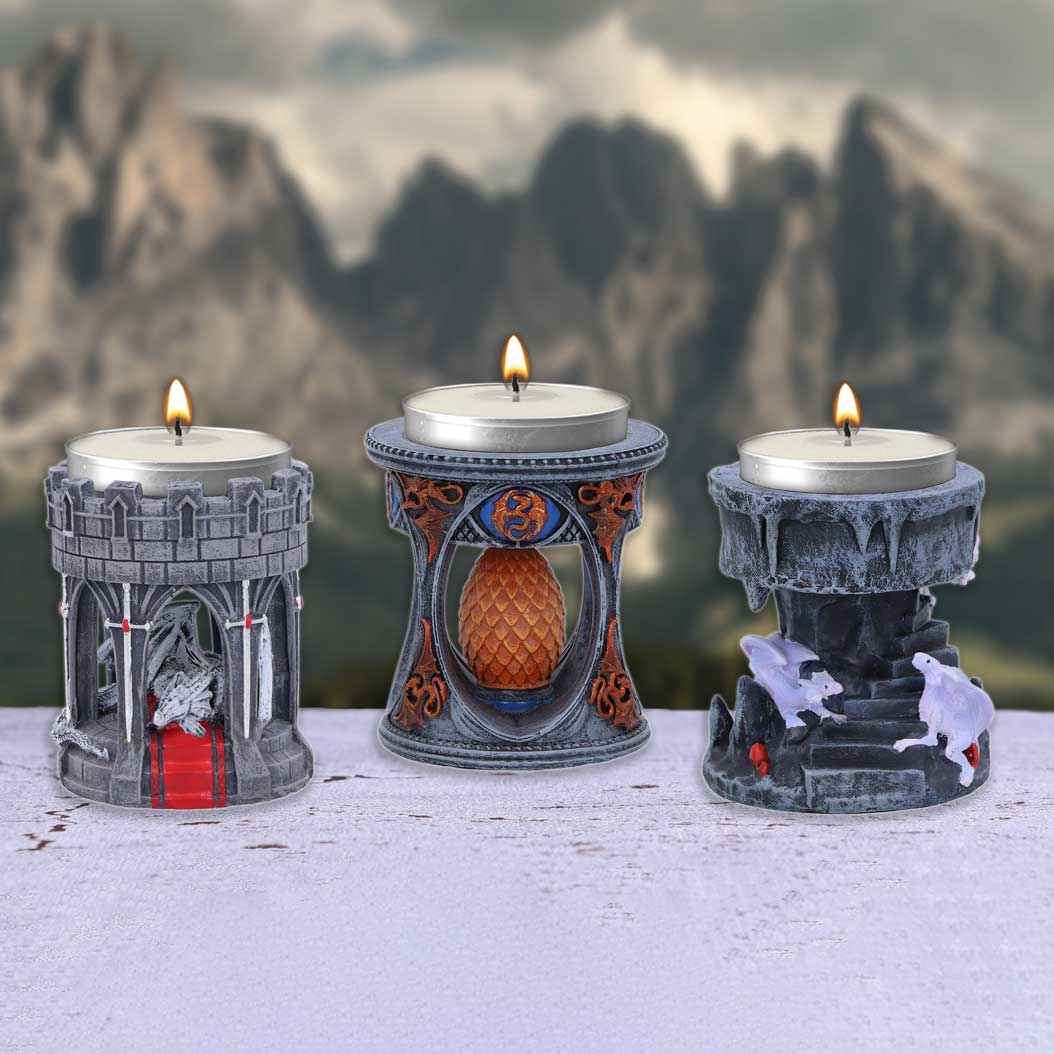 Anne Stokes Tea Light Holder - Valour Design 6cm
