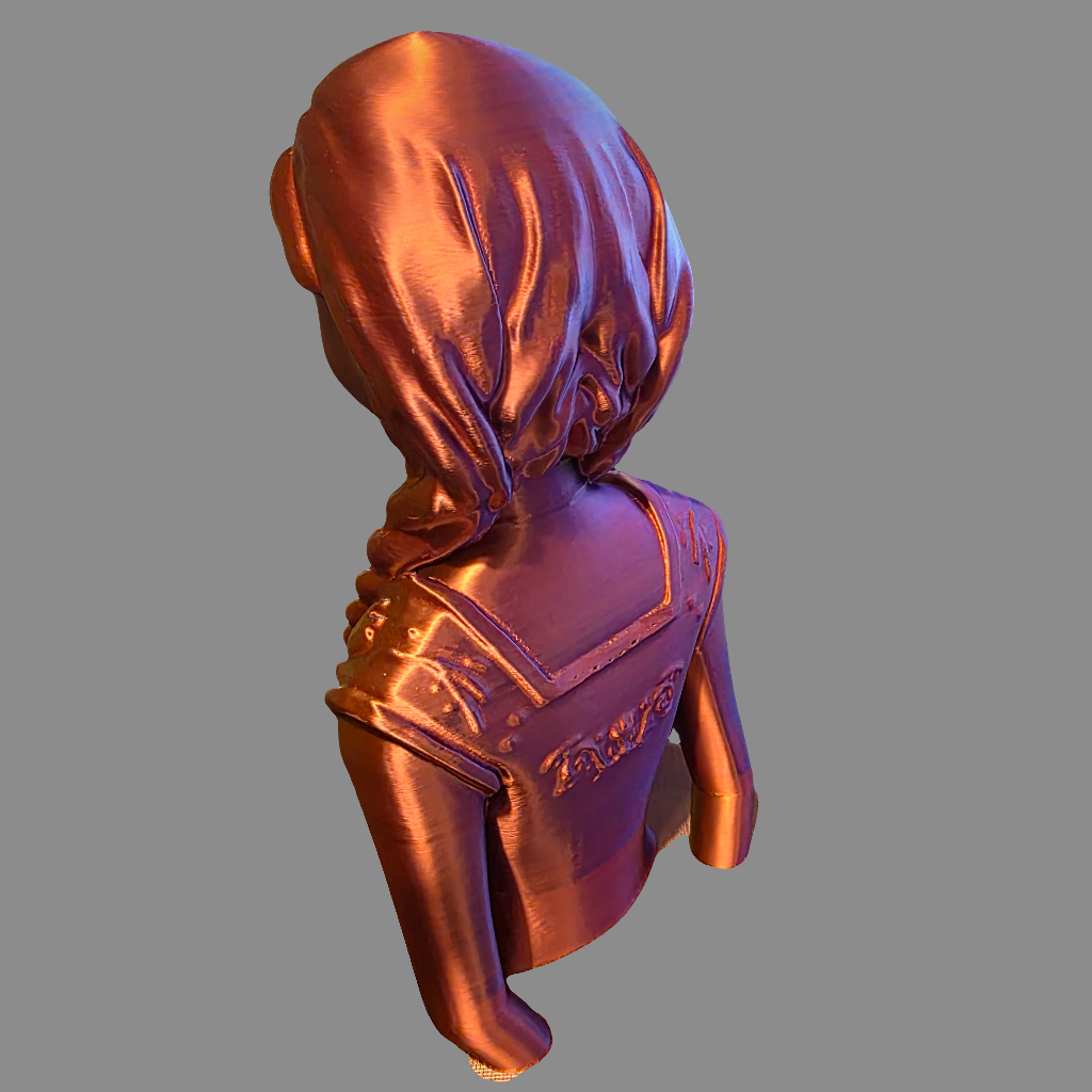 Anna 3D-Printed Bust – Stunning Frozen Collectible Sculpture - Gifts4YouAll