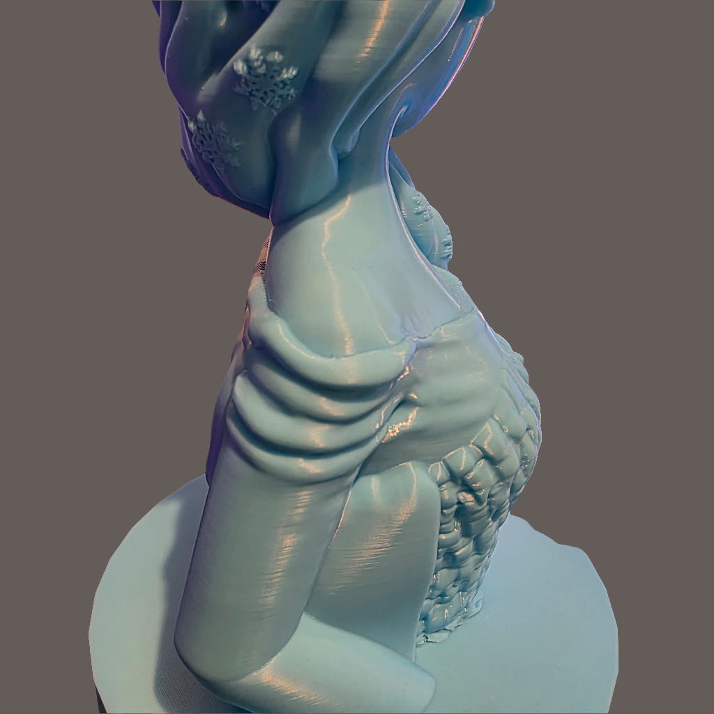 Elsa Ice Queen 3D-Printed Bust - 26CM Tall Collectible Figure - Gifts4YouAll
