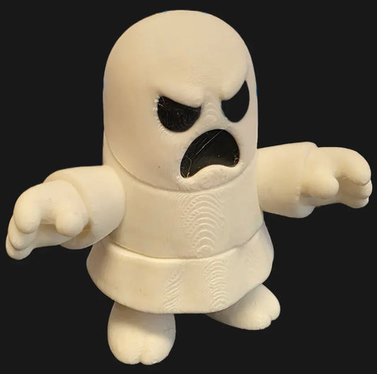 Mini 3D printed Ghost Figure - 5cm Tall Collectible -