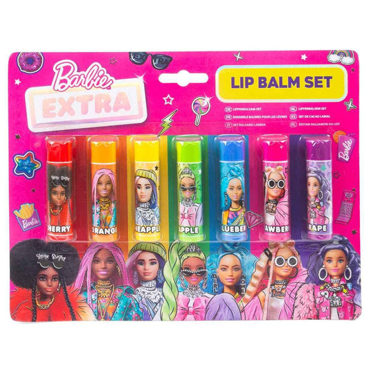 Barbie Extra Lip Balm Set - 7 Fun Flavors for Your Lips - Gifts4YouAll