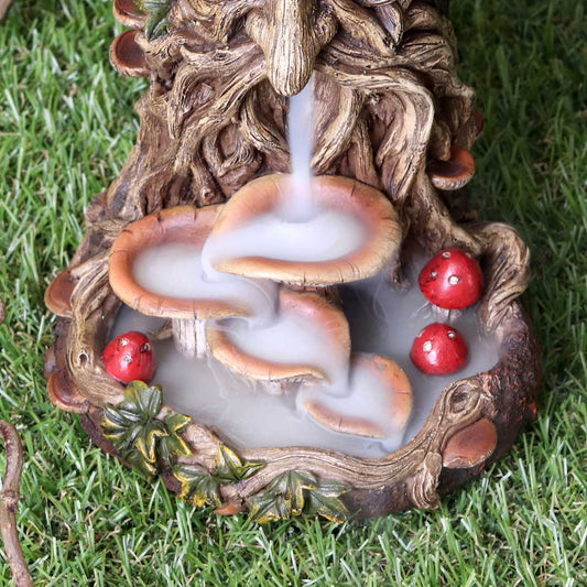 The Wisest Dryad Green Man Backflow Incense Burner | Pagan Gothic Decor