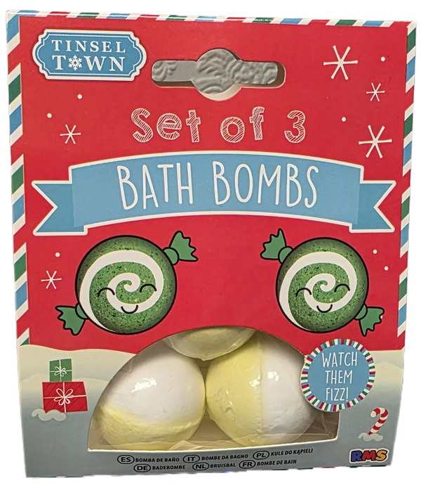 Set of Red Bath Bombs for Relaxation -