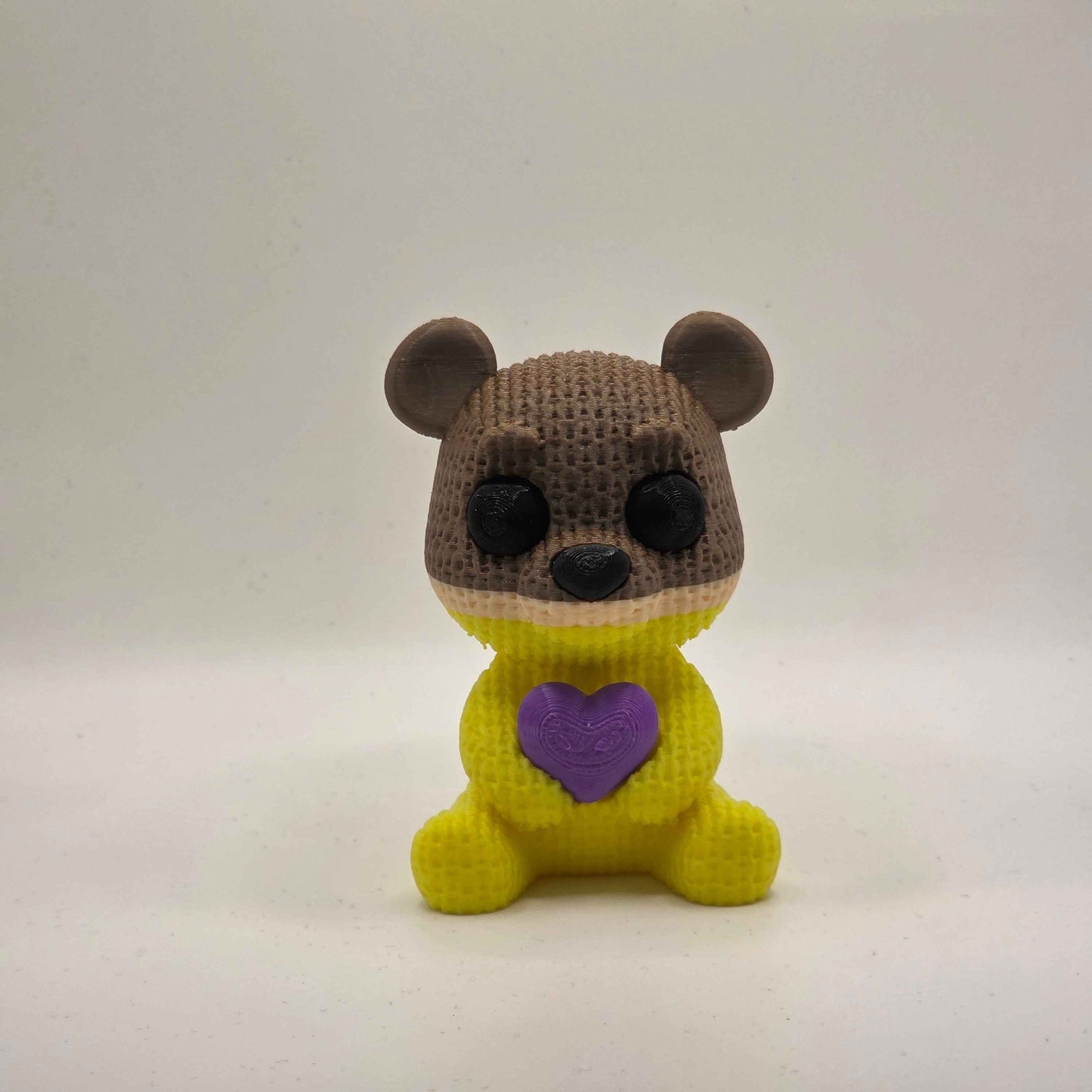 Bear with the Purple Heart 12cm tall