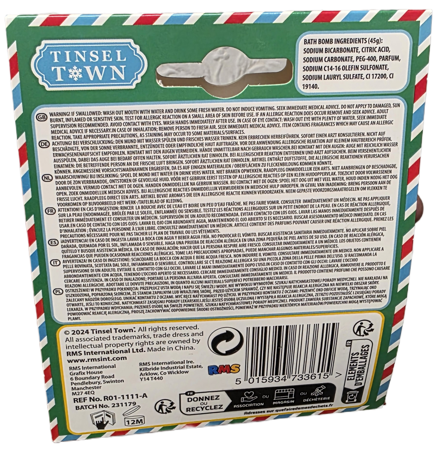 Set of 3 Green Bath Bombs Set for Relaxation