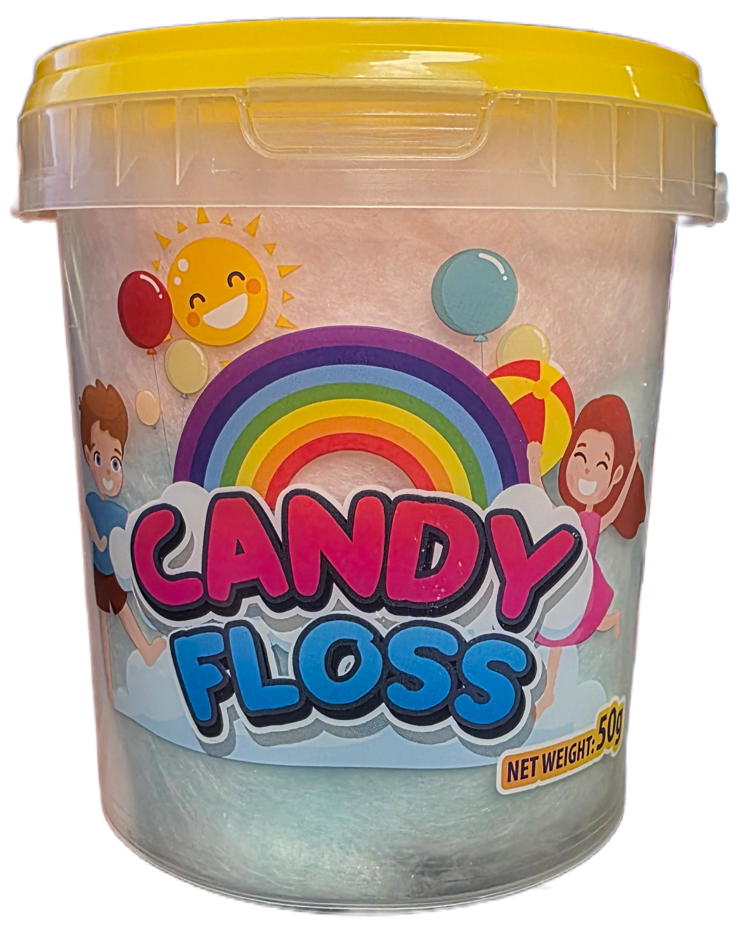 Candyfloss Tubs 50g - Delightful Sweet Treats in Convenient Sizes - Gifts4YouAll