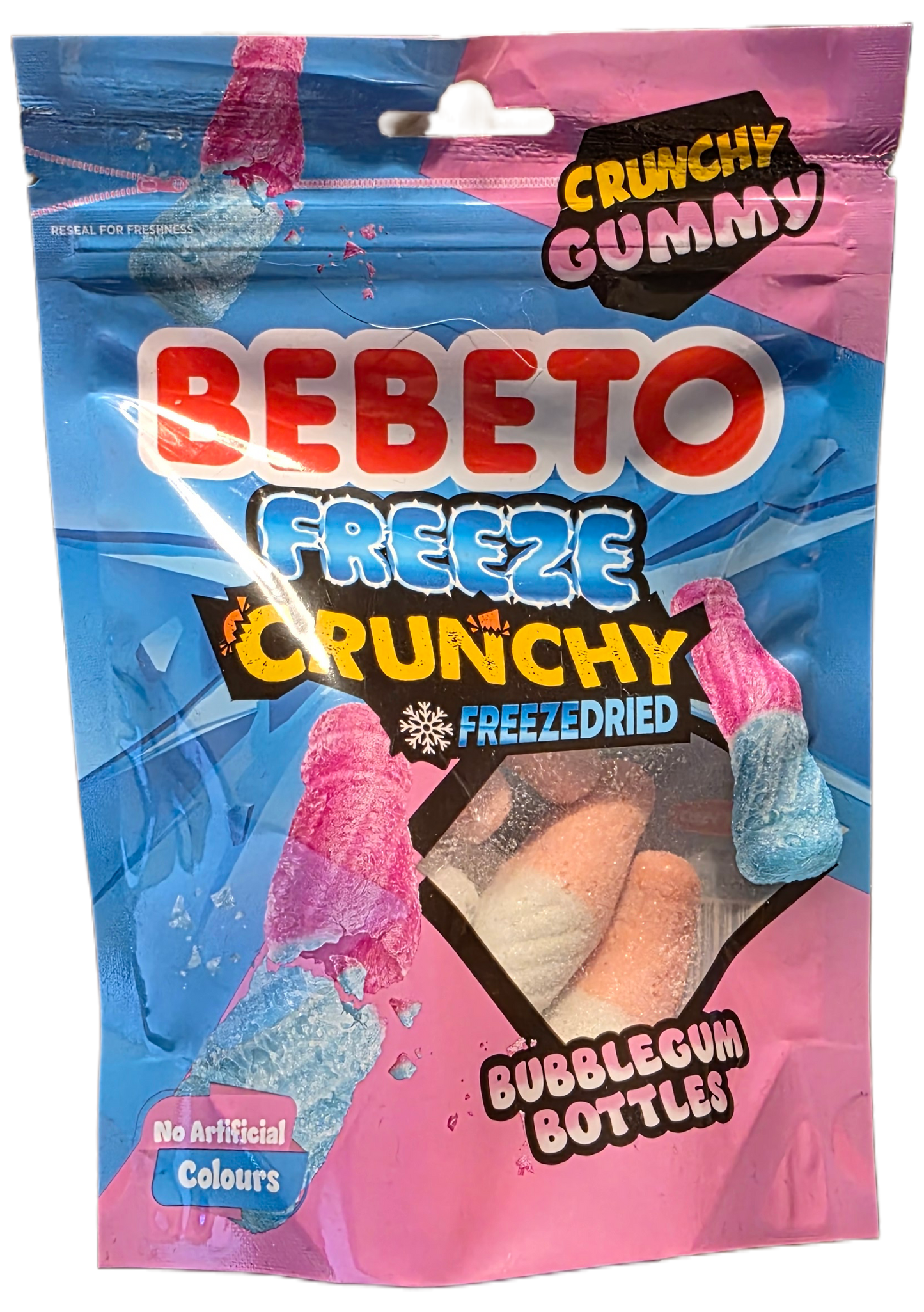 BEBETO Freeze Crunch (FreezeDried) Bubblegum Bottles - Gifts4YouAll
