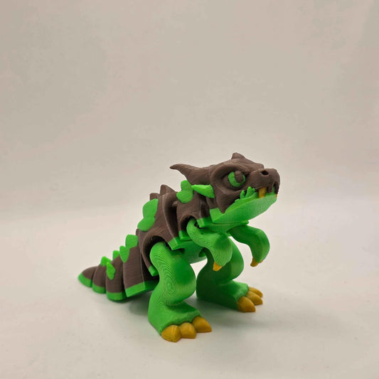 UV Reactive Dragon - Articulated 10cm 3D Printed - Toys & Games