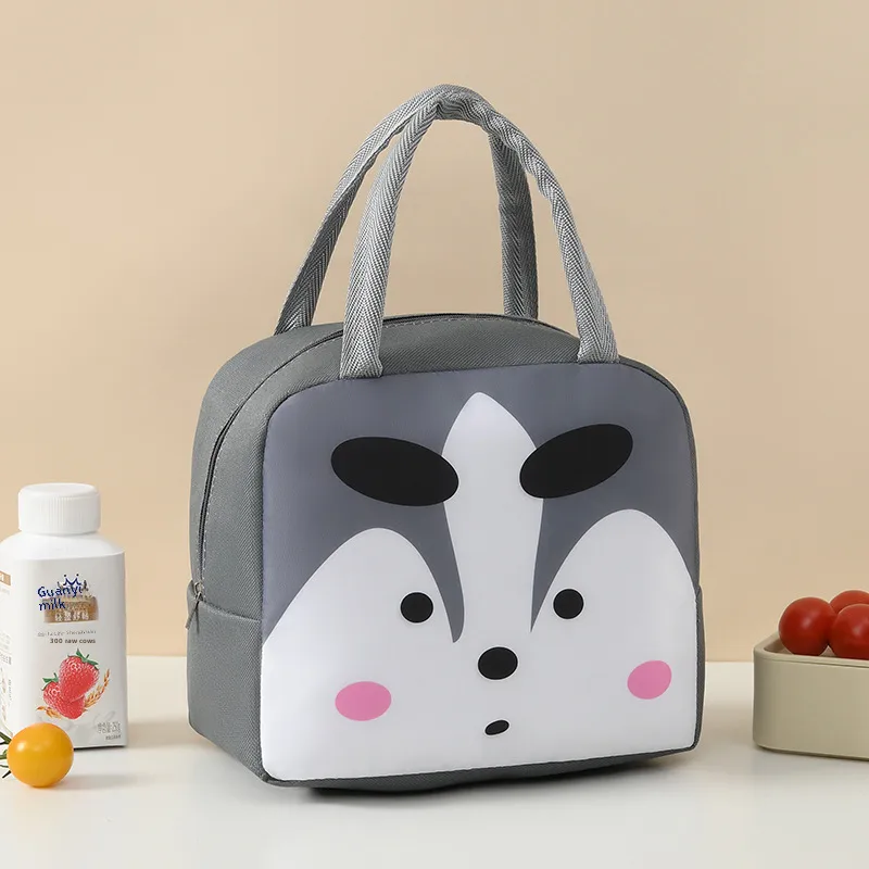 Cute Cartoon Lunch Bag with Insulation Interior - Fresh-Keeping