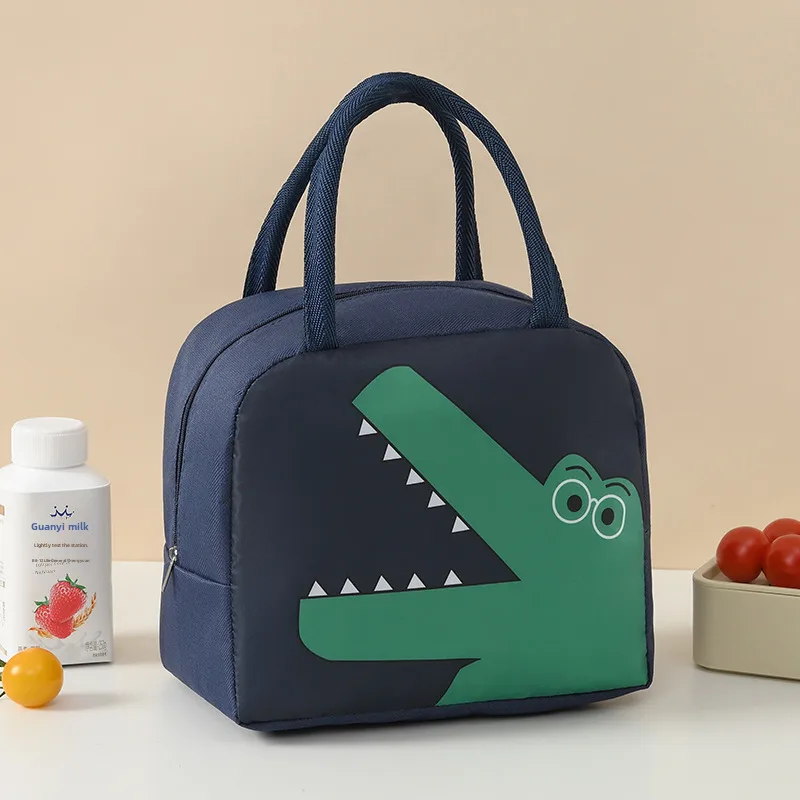 Cute Cartoon Lunch Bag with Insulation Interior - Fresh-Keeping