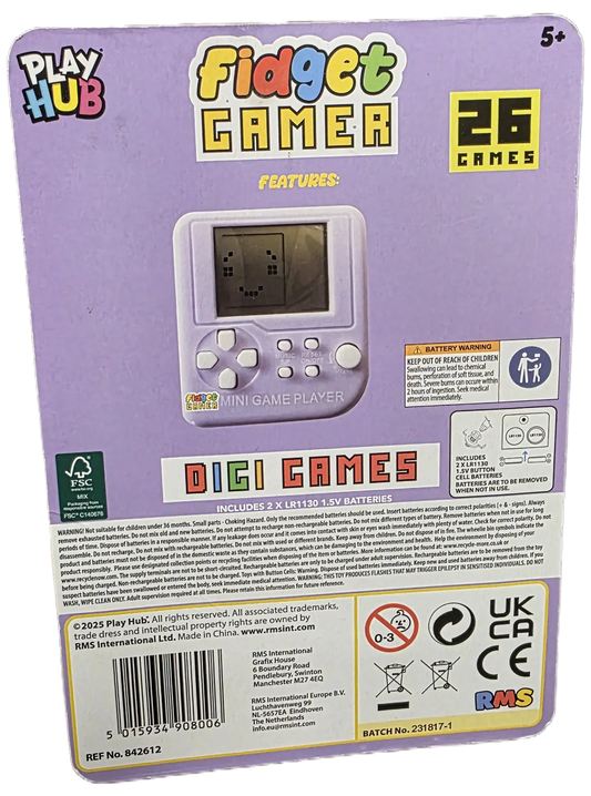 Digi Games Fidget Gaming Console with 26 Games -
