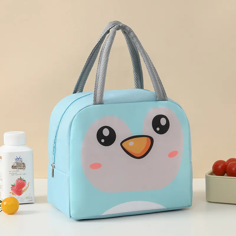 Cute Cartoon Lunch Bag with Insulation Interior - Fresh-Keeping