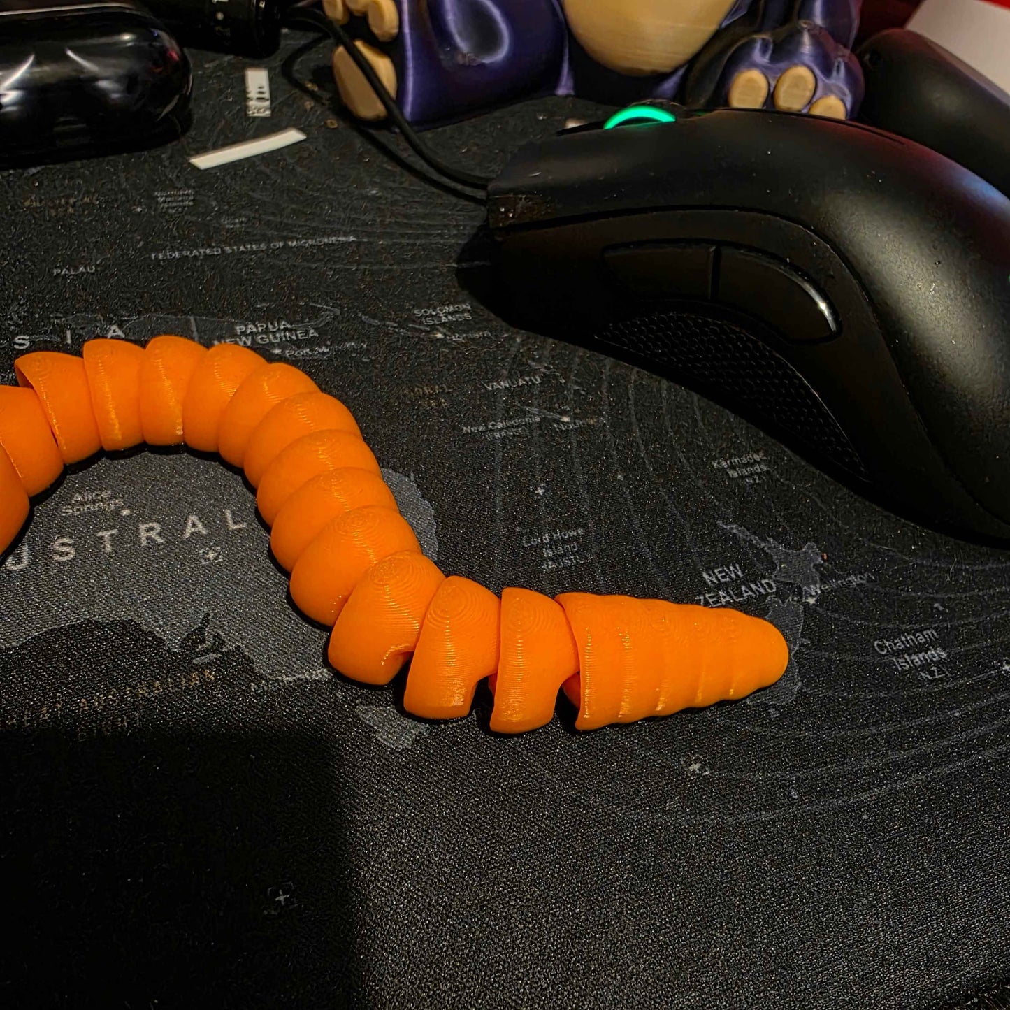 Winky the Slow Worm 3D Print - 9cm Long Decorative Figure - Gifts4YouAll