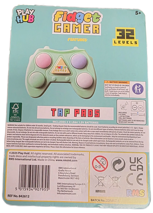 Tap Pad LED Fidget Game for Focus and Relaxation -