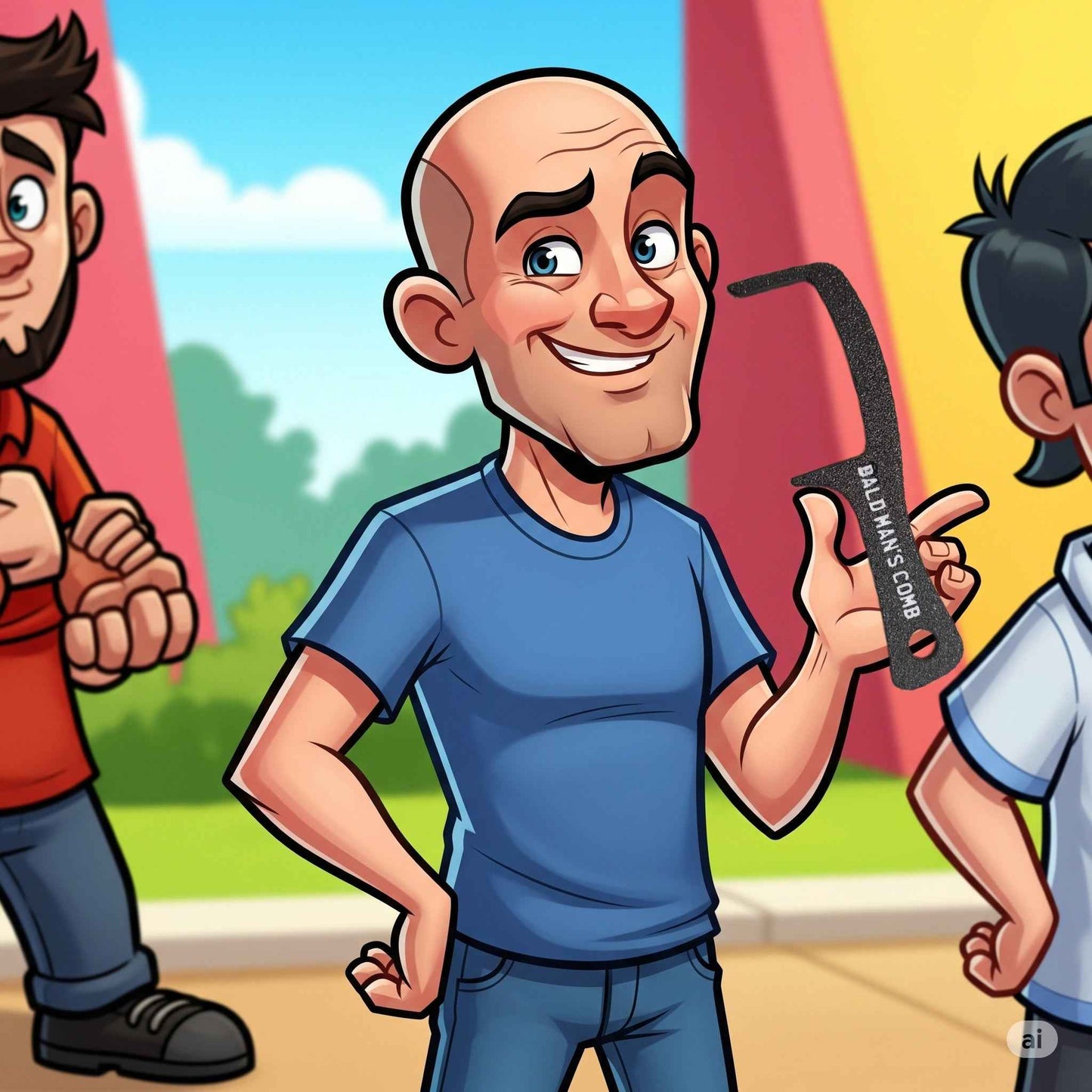 Bald Man Comb - Gag Gift - Joke - 3D-PRINTED