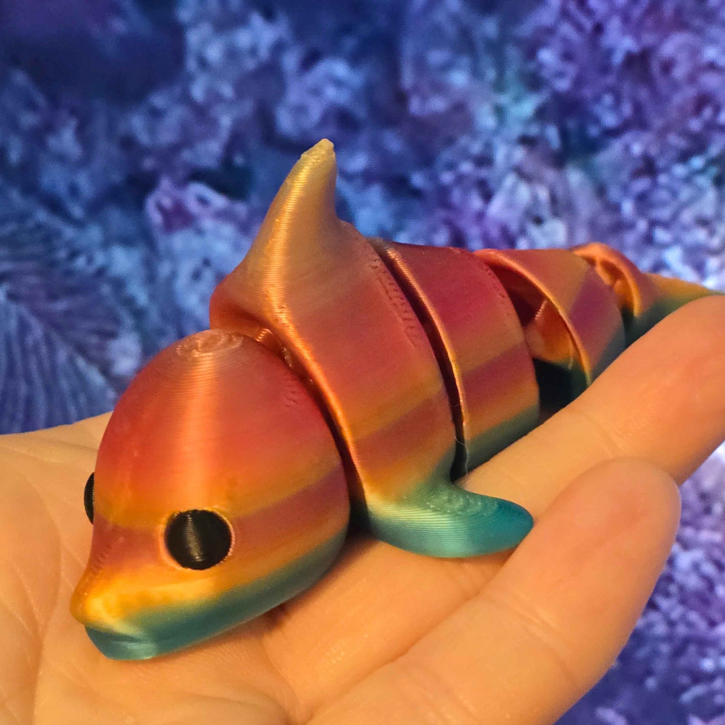 Friendly Little Dolphin Hand Size Fidget Toy - Stress Relief and Sensory Fun - Gifts4YouAll