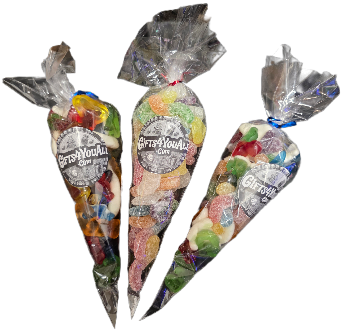 Gifts4YouAll Sweet Cones 200G - Sour, Fizzy, Jelly - Gifts4YouAll