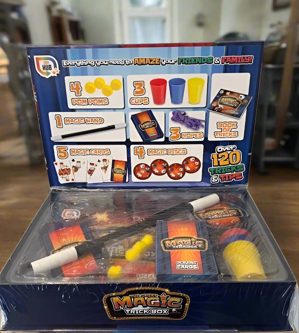 The Great Magic Trick Box with Over 120 Tricks & Tips for Aspiring Magicians - Gifts4YouAll