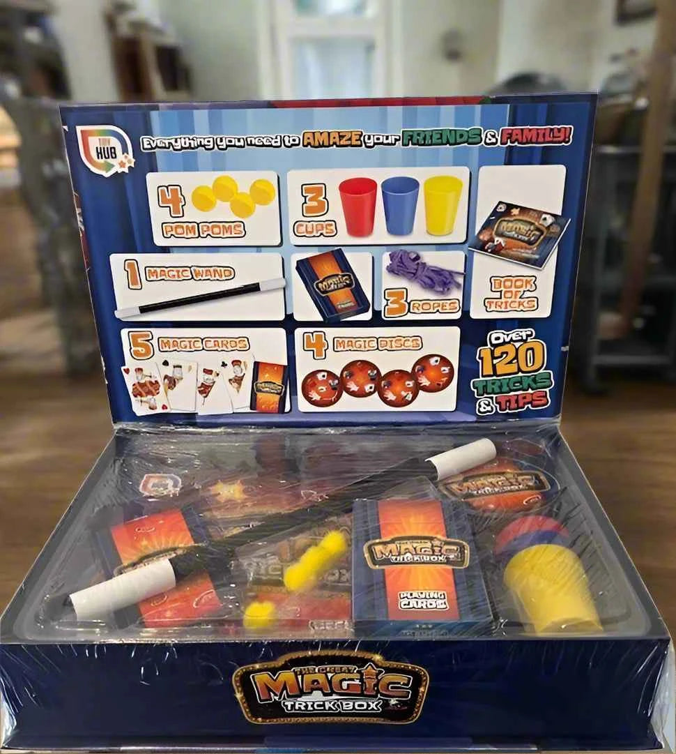 The Great Magic Trick Box with Over 120 Tricks & Tips for Aspiring Magicians