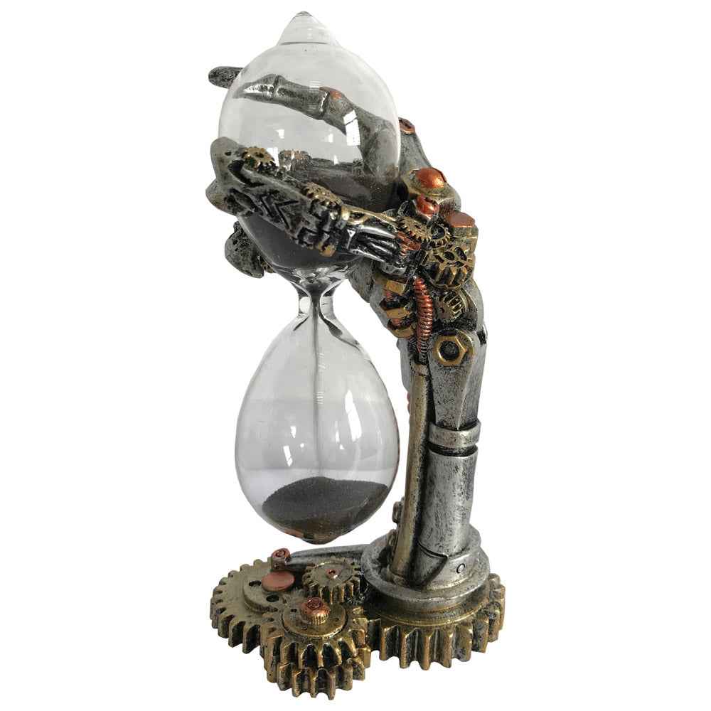 Steampunk Sand Timer - Time after Time Skeletal Hand 16cm