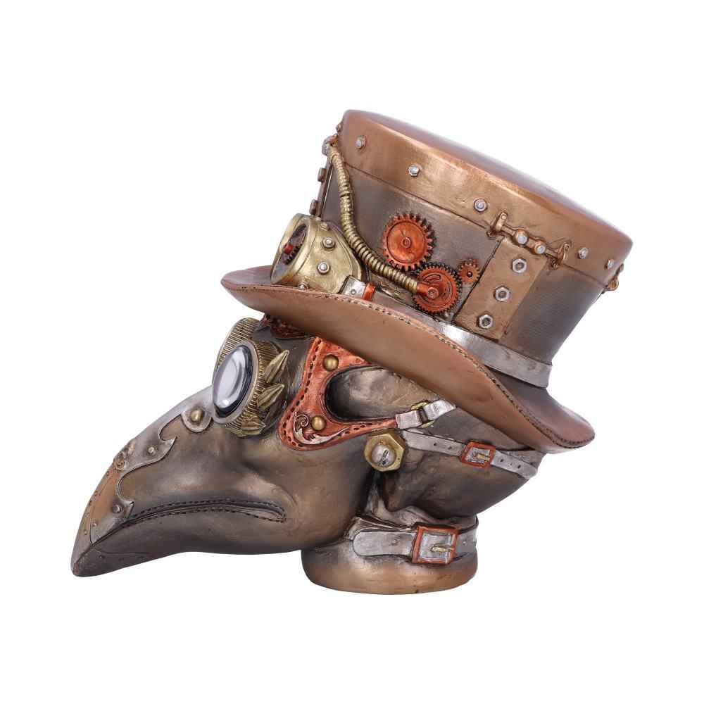 Steampunk Beaky Automaton Apothecary Plague Doctor Bust Figurine 20.5cm