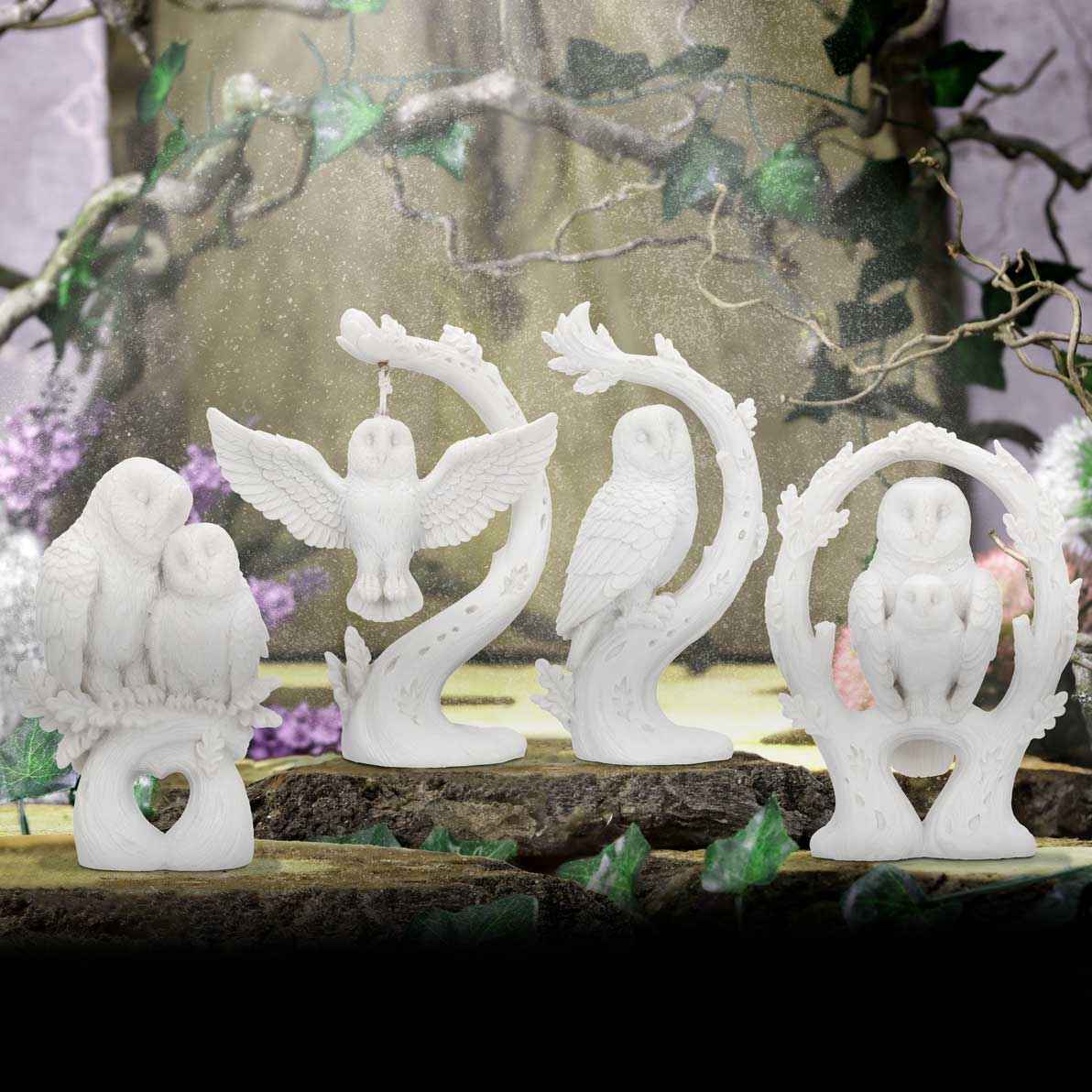 NEMESIS NOW - EMBRACE - WHITE OWL 10.9cm FIGURINE ORNAMENT