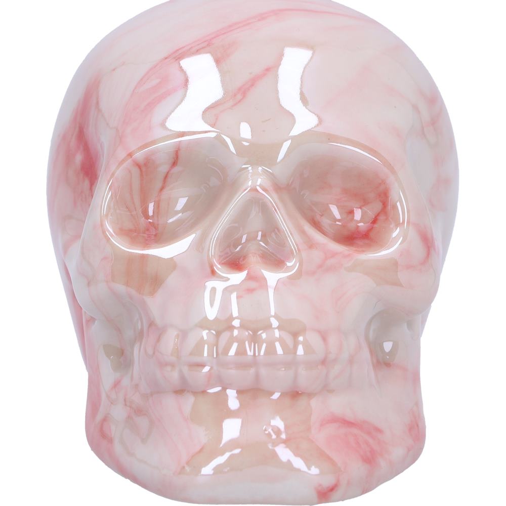 Marbellum Pink Marble Skull (Small) 7cm - Gifts4YouAll