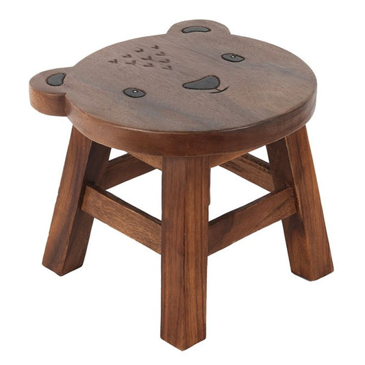 26cm Children's Wooden Bear Stool - Gifts4YouAll