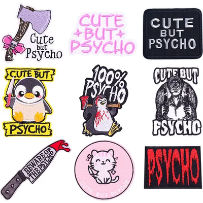 Cute Punk Embroidery Patch - Stylish Iron-On Patch for Unique Customization - Gifts4YouAll