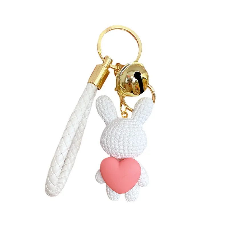 Cute Rabbit Keychain - Adorable Heart Design Accessory - Gifts4YouAll