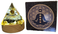 Energy Pyramid Orgonite - Clear Ball for Crystal Healing and Spiritual Gifts (#BC) - Gifts4YouAll