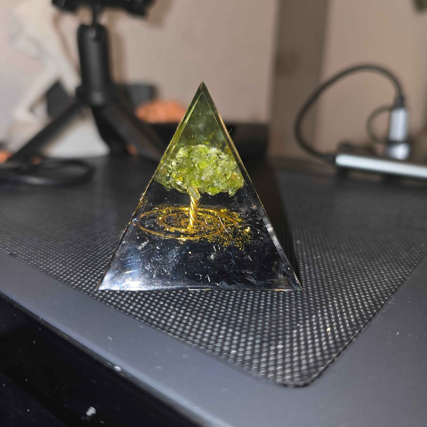 Energy Pyramid Orgonite Tree - Spiritual Crystal Healing Gift for Positive Energy - Gifts4YouAll