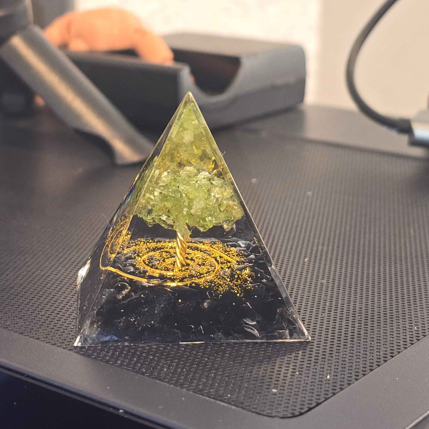 Energy Pyramid Orgonite Tree - Spiritual Crystal Healing Gift for Positive Energy - Gifts4YouAll
