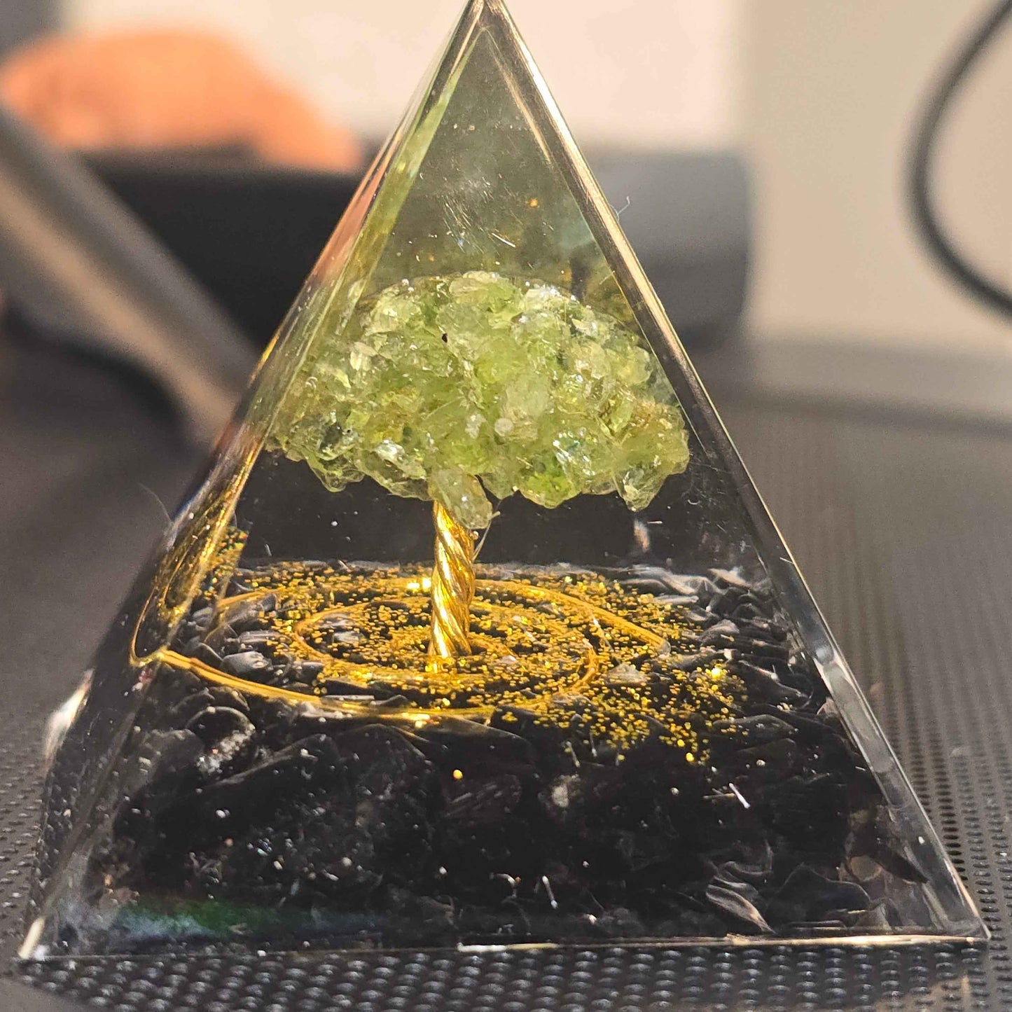 Energy Pyramid Orgonite Tree - Spiritual Crystal Healing Gift for Positive Energy - Gifts4YouAll